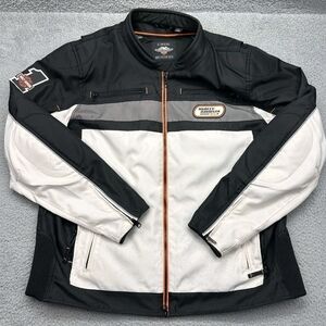 Harley-Davidson Black and White Men's Jacket SzL...Also Have Ladies Matching SzL